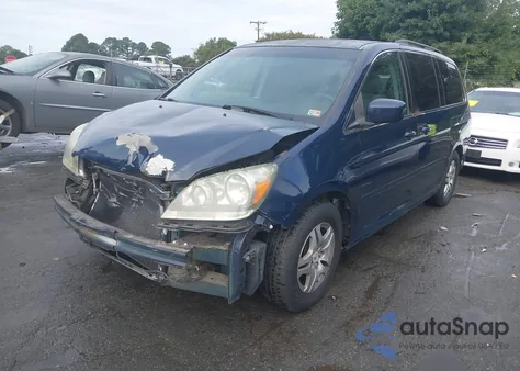 2005 Honda Odyssey Ex z USA, uszkodzony, nr VIN 5FNRL38475B038065